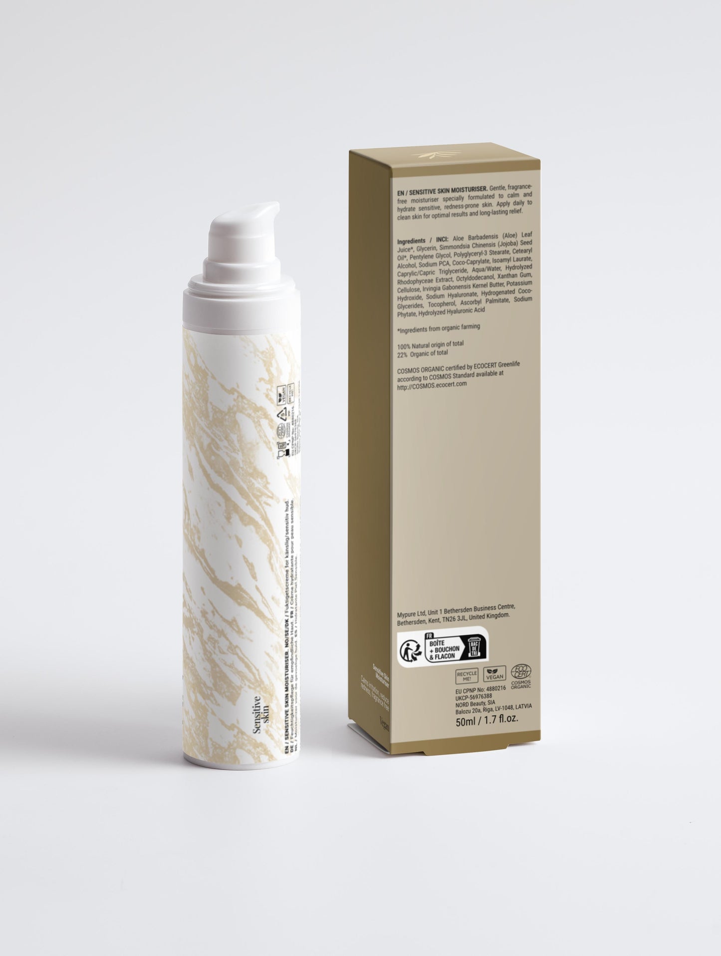 Sensitive Skin Moisturiser, Fragrance Free