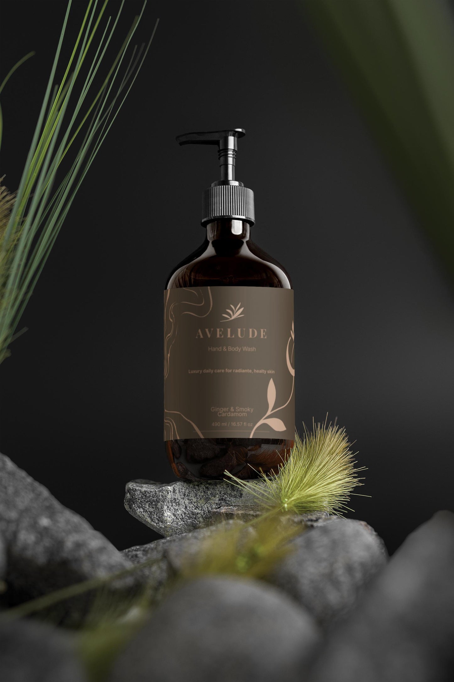 Gel douche et bain, gingembre et cardamome fumée