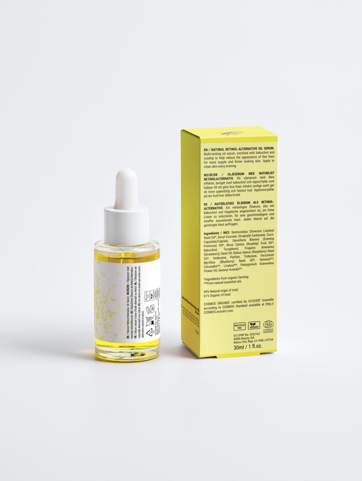 Sérum à l'huile alternative naturelle au rétinol