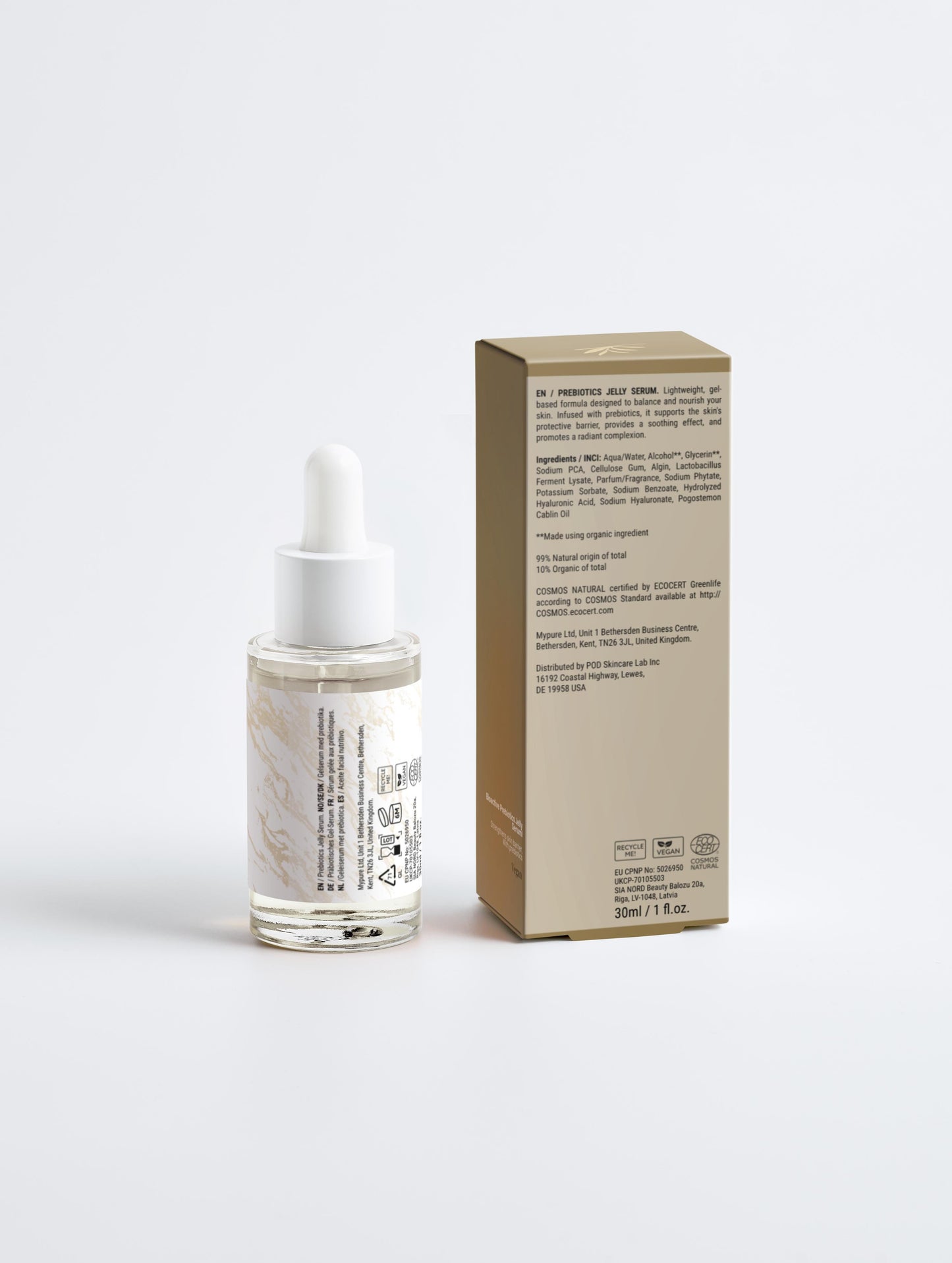 Sérum en gelée prébiotique bioactif