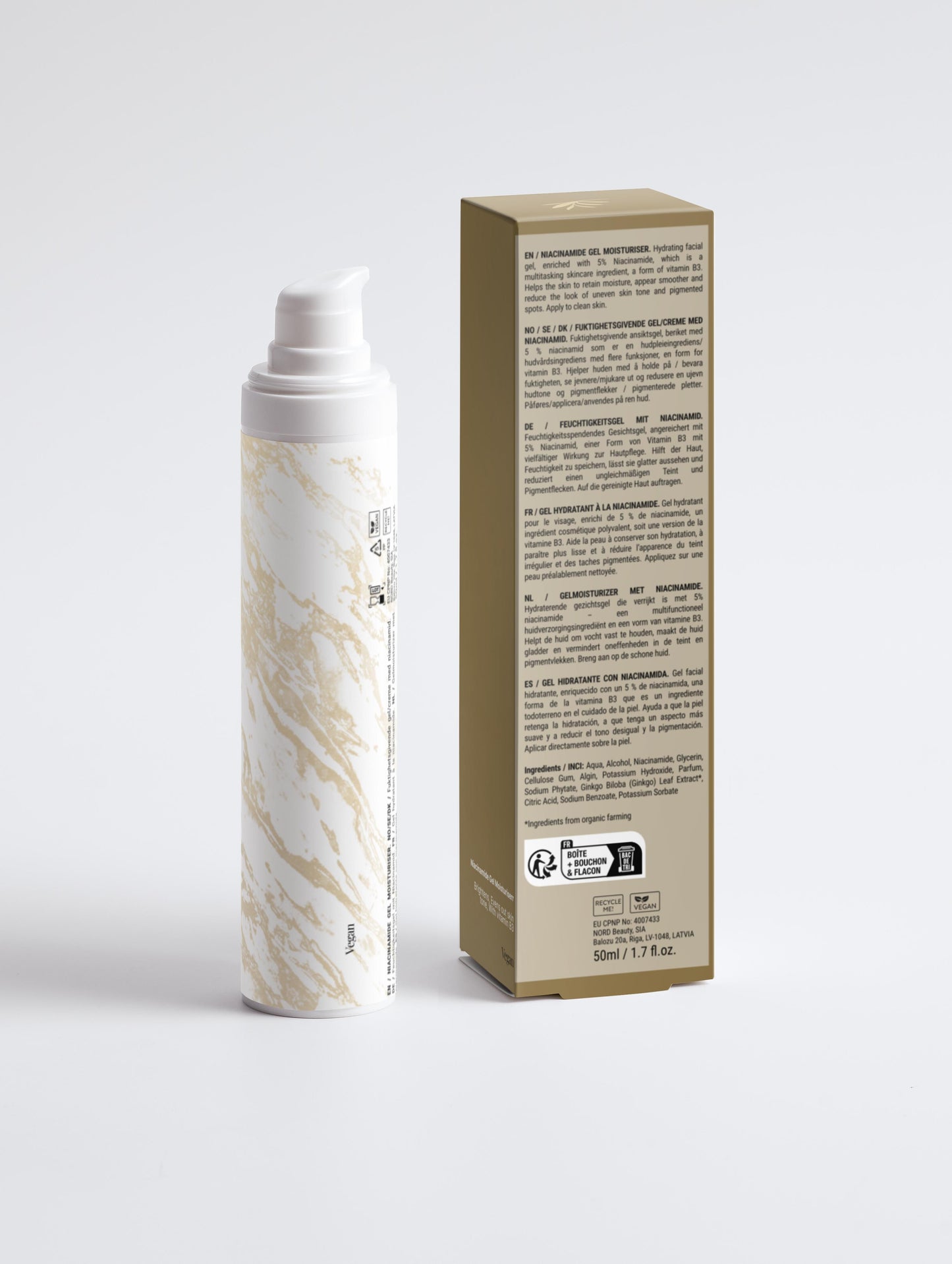 Gel hydratant à la niacinamide